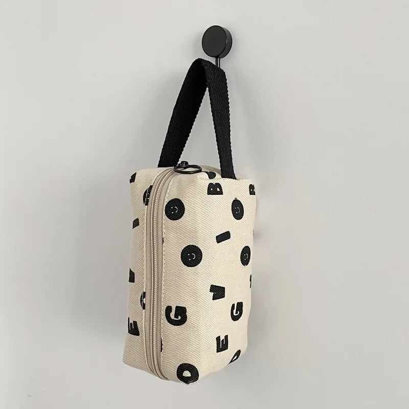 Mist Linen Cotton Cosmetic Bag