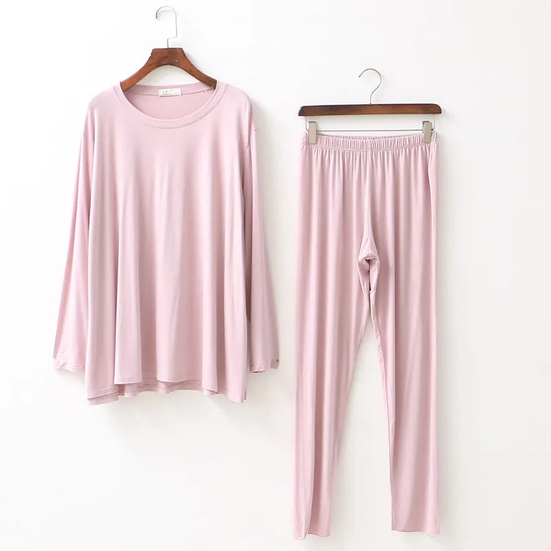 Forest Green Solid Lounge Viscose Womens Pajamas