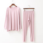 Forest Green Solid Lounge Viscose Womens Pajamas