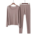 Sunset Rose 2Pcs Lounge Modal Cotton Womens Pajamas