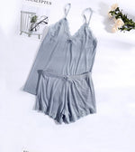 Azure Dawn Short Sleeve Cotton Womens Loungewear Pajamas