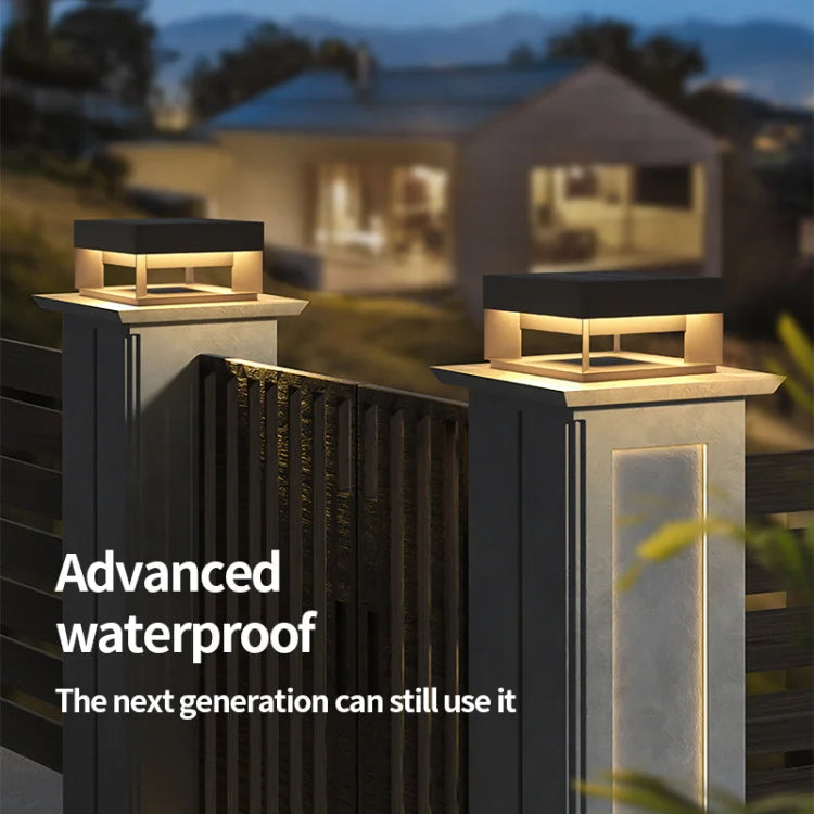 Emerald Forest Stainless Steel Outdoor Pillar Light Womens Garden