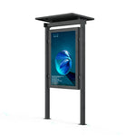 Factory ized Design Solar Powered Smart Advertising Display Outdoor LED Light Box