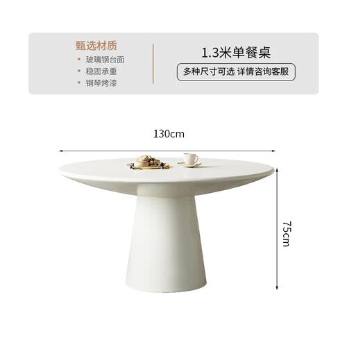 Lily Petal Coffee Glass Wood Dining Table Set | Hypoallergenic - Allergy Friendly - Naturally Free