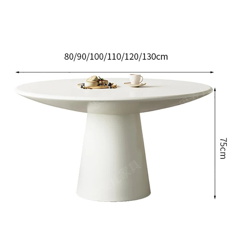 Lily Petal Coffee Glass Wood Dining Table Set | Hypoallergenic - Allergy Friendly - Naturally Free