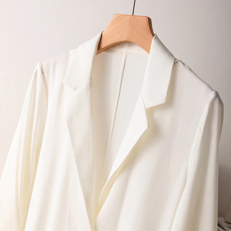 Lush Lavish 19MM Mulberry Silk Blazer | Hypoallergenic - Allergy Friendly - Naturally Free