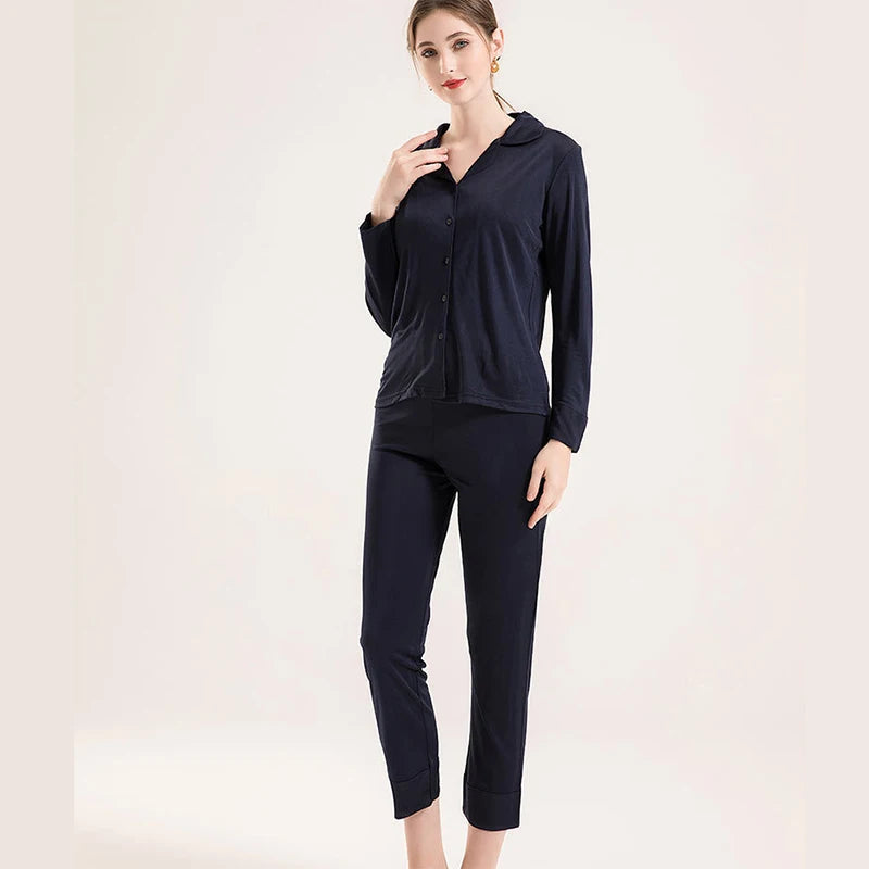 Lush Pink Silk Viscose Pajama Set | Hypoallergenic - Allergy Friendly - Naturally Free