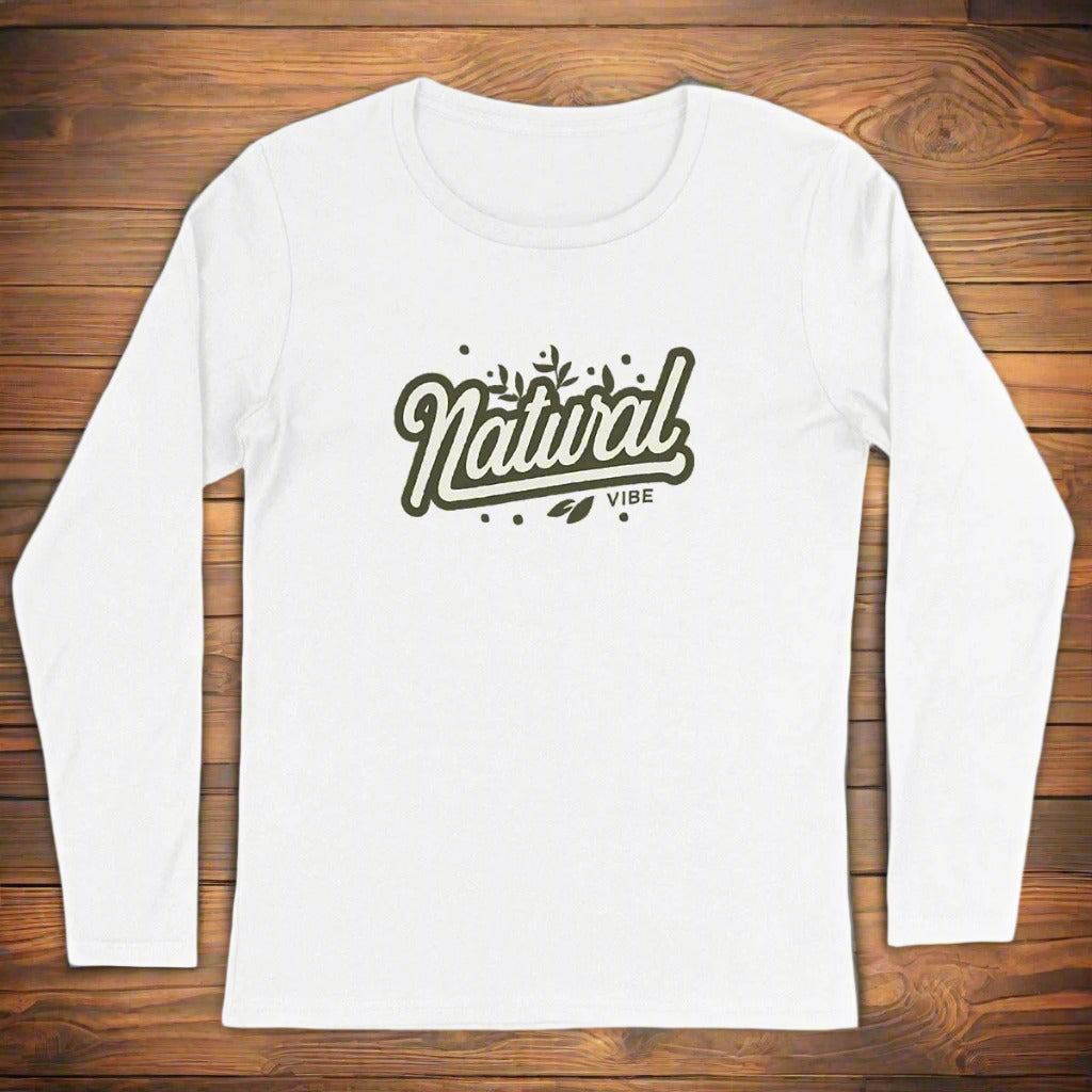 Natural Vibe Long Sleeves Organic Cotton GraphicShirt | Hypoallergenic - Allergy Friendly - Naturally Free