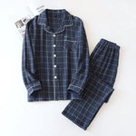 Ocean Breeze Plaid 100% Cotton Mens Pajamas | Hypoallergenic - Allergy Friendly - Naturally Free