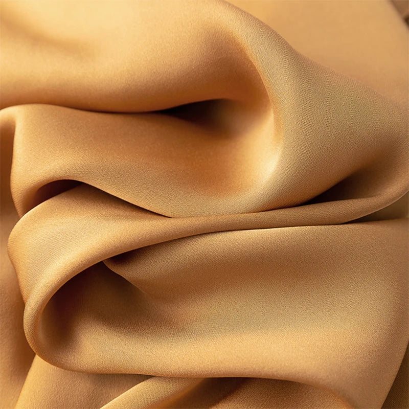 Peach Nectar Drawstring 19MM Mulberry Silk Dress | Hypoallergenic - Allergy Friendly - Naturally Free