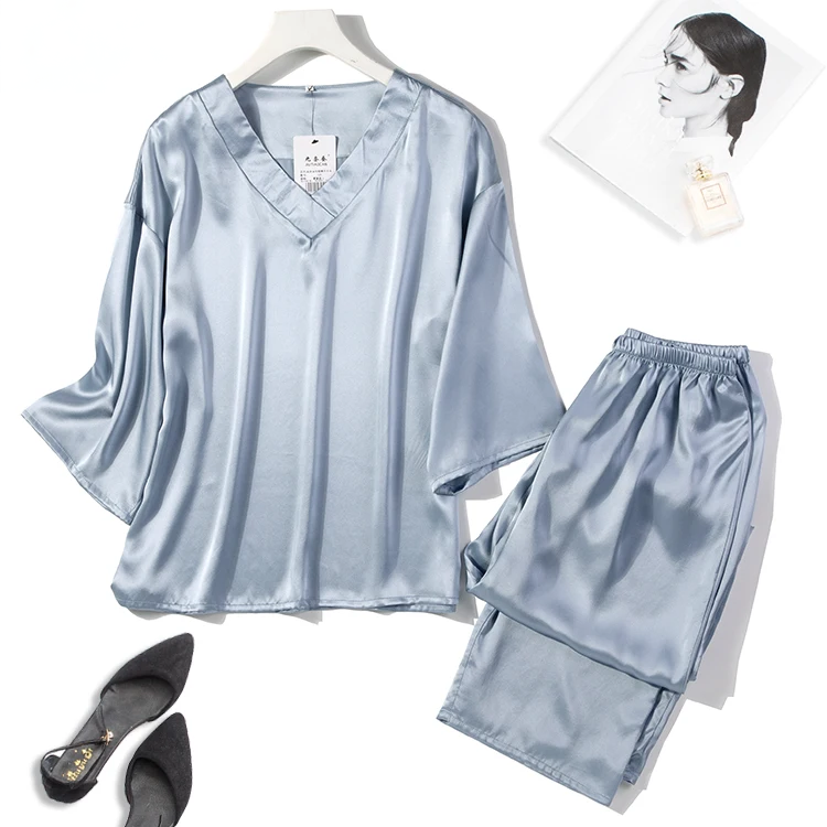 Pink Garden 16MM 100% Mulberry Silk Pajama Set | Hypoallergenic - Allergy Friendly - Naturally Free