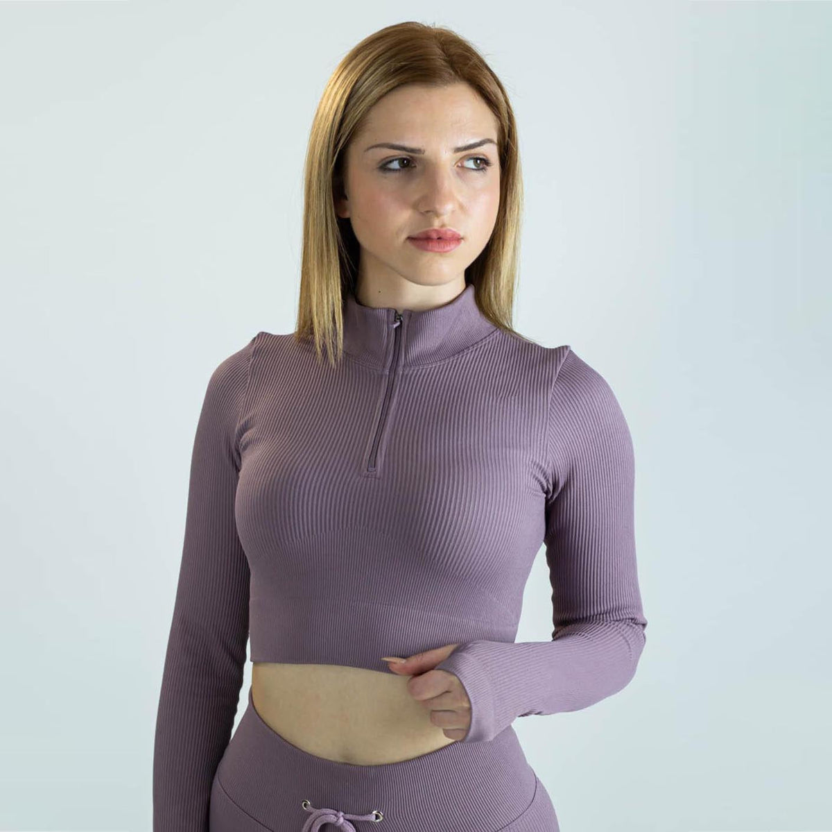 Plum Performance Cropped Top & Pant Organic Cotton Womens Womens Womens Womens Activewear Set | Hypoallergenic - Allergy Friendly - Naturally Free