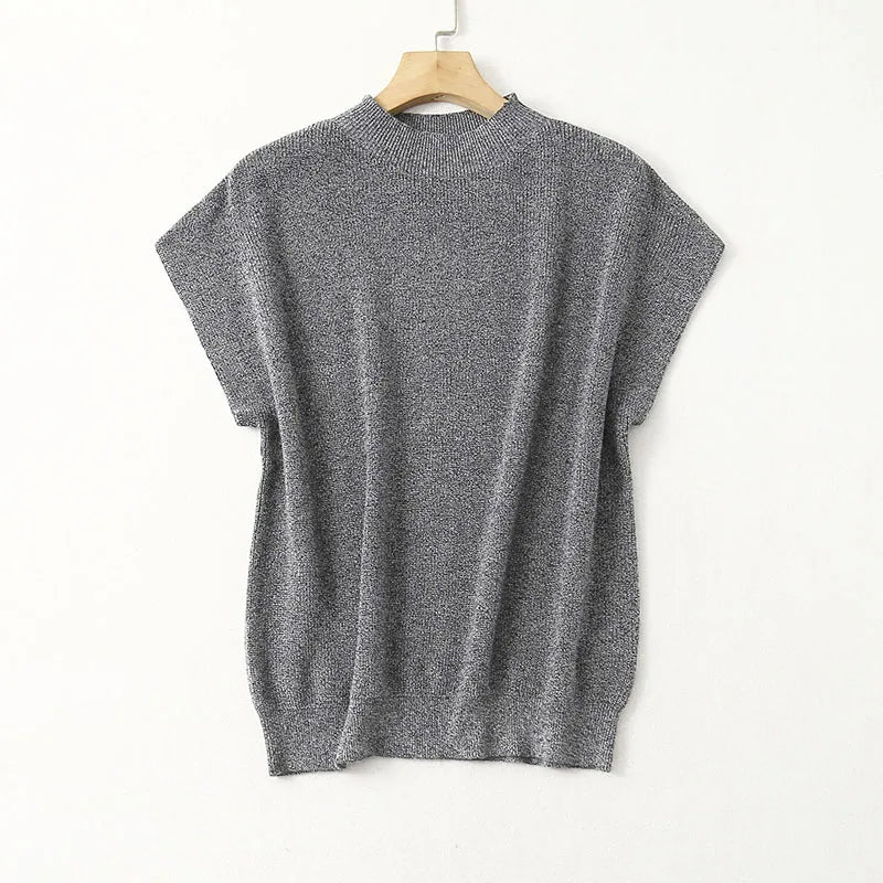 Pumpkin Spice Mulberry Silk Cashmere Sweater Vest | Hypoallergenic - Allergy Friendly - Naturally Free