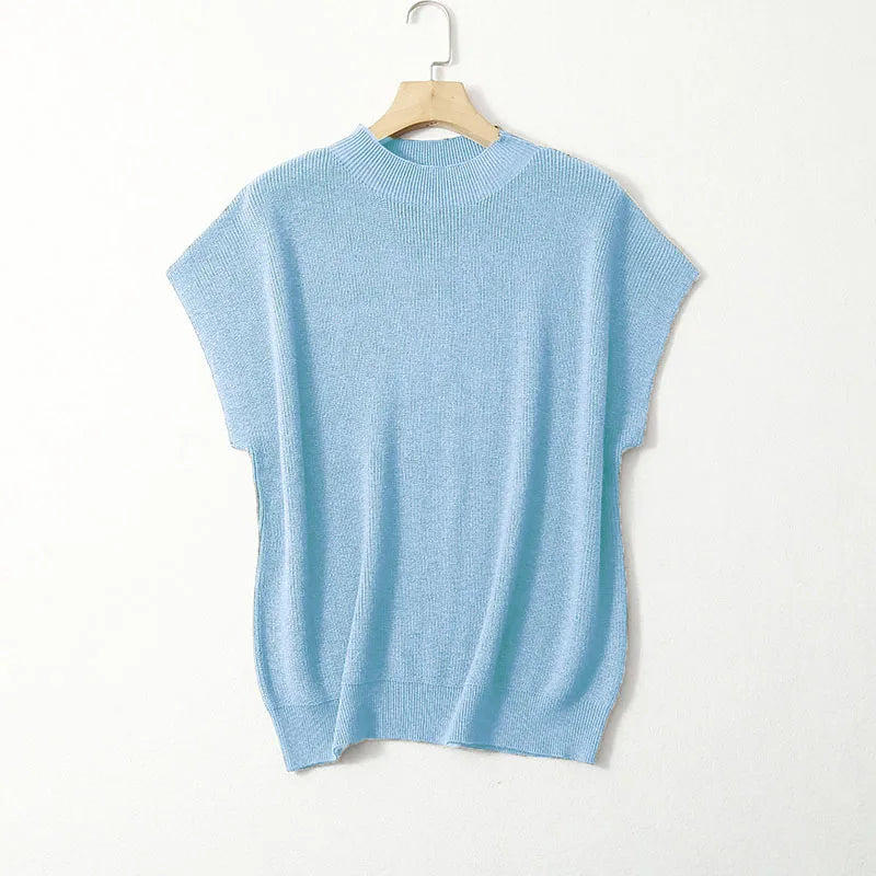 Pumpkin Spice Mulberry Silk Cashmere Sweater Vest | Hypoallergenic - Allergy Friendly - Naturally Free