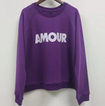 Earthy Maple Loose Womens Sweatshirts Cotton