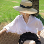 Sunlit Glacier Blue (Solid) Casual Shirts Cotton Womens Top