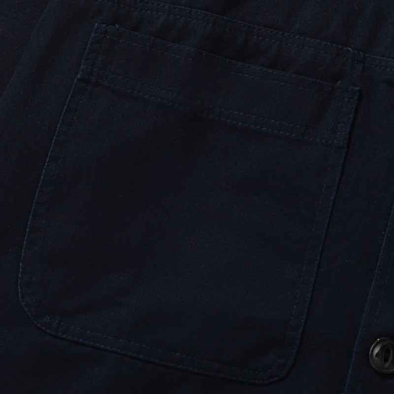 Twilight Azure Classic Cotton Mens Jacket