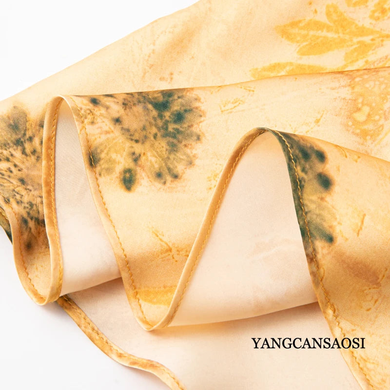 Sunlit Meadow 100% Silk Womens Casual Skirt