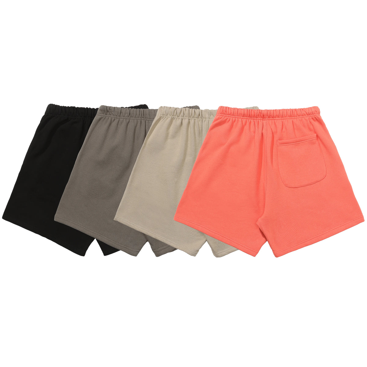 Summer Solstice Solid Cotton Mens Activewear Shorts