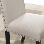 Mystic Forest Beige Linen Chairs
