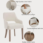Dusty Olive 4Pcs Linen Dining Chairs