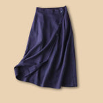 Sunlit Earth Cotton Linen Womens Skirt