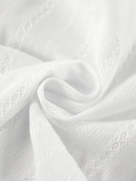 Lilac Flower Stripes Long Sleeve & Shorts Cotton Womens Lounge Set