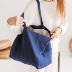 Natural Grain Casual Linen Womens Handbag