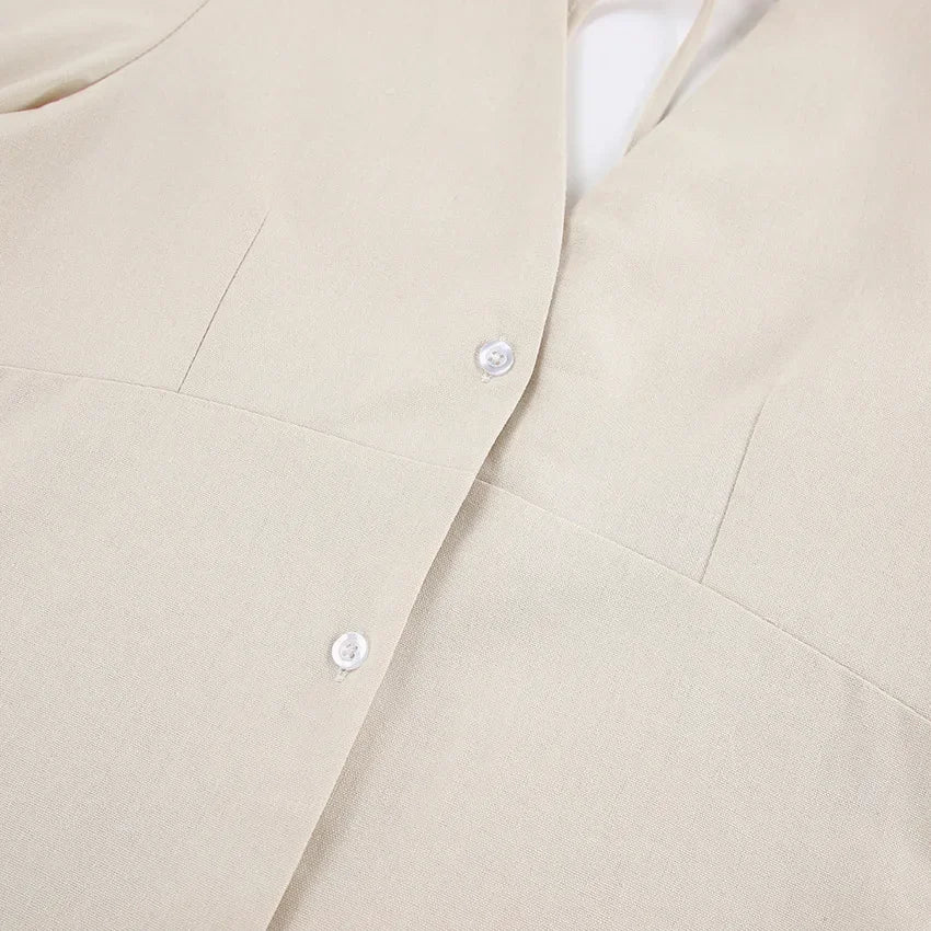 Sunset Linen Cotton Womens Dress