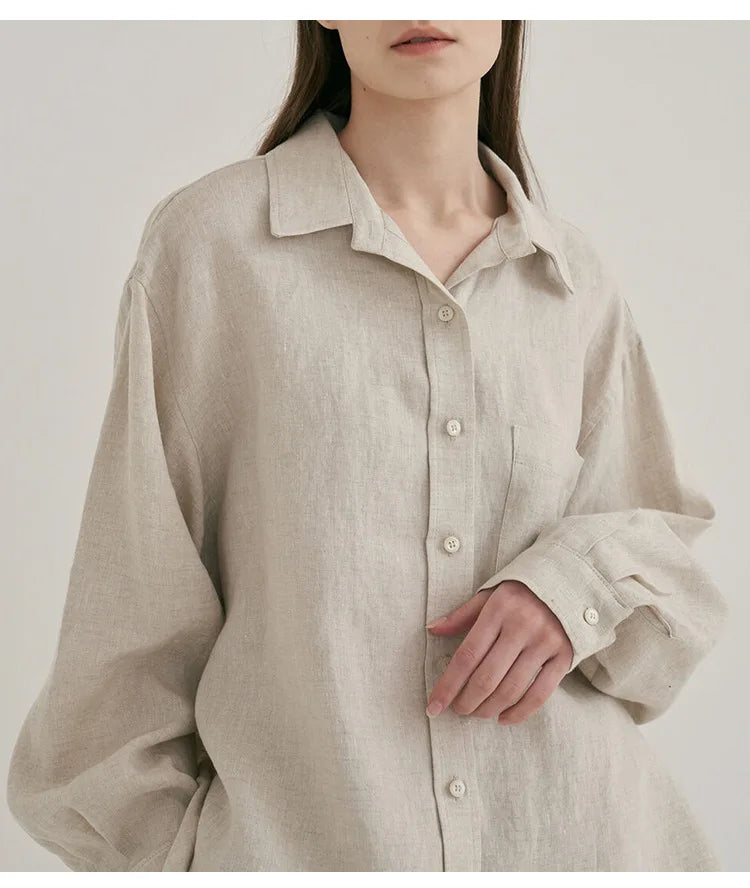 Moss Fern Linen Womens Tracksuit