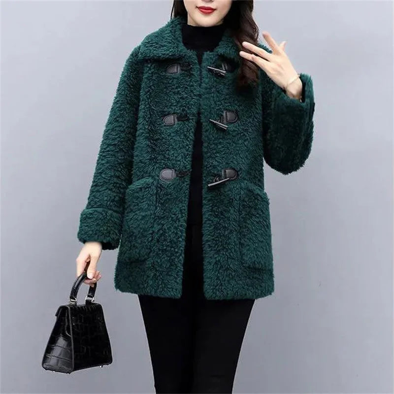 Winter GrainCashmere Wool Womens Coat