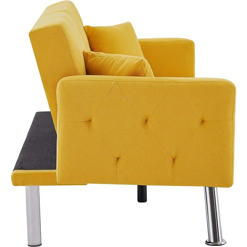 Evergreen Velvet Lounge Cotton Sofa Sleeper