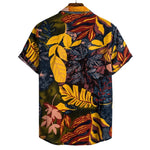 Sunset Coral Cotton Mens Beach Shirt