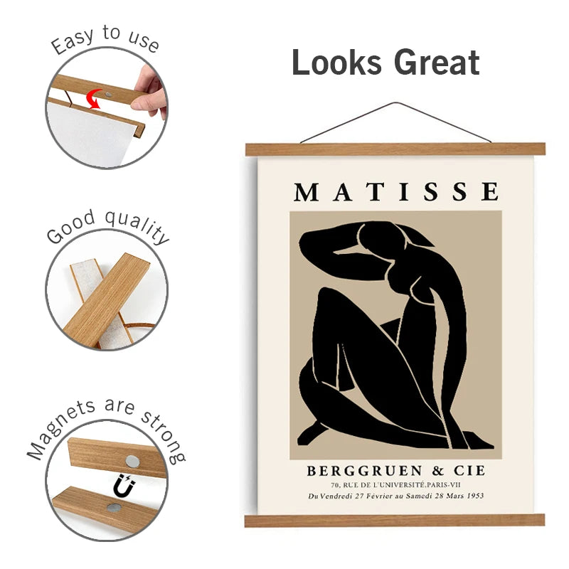 Sandy Maple Modern Style Wood Picture Hanger Frames