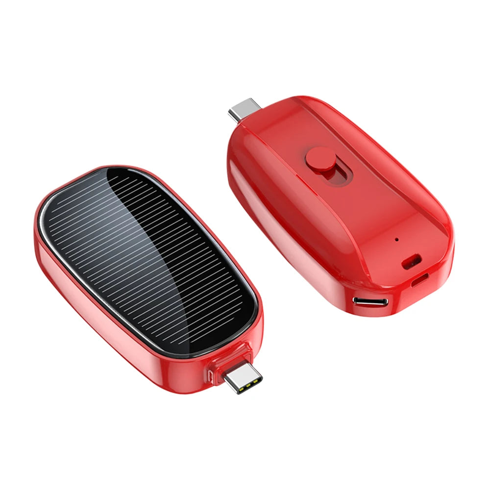 Energy Savers Solar Powered Keychain Mini Power Bank