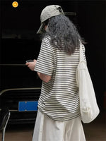 Azure Forest Stripes Womens Top