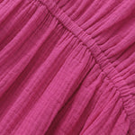 Dusk Fern Solid Casual Cotton Womens Dress