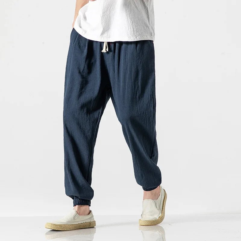 Garden Nomad Cotton Linen Mens Pants