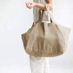 Natural Grain Casual Linen Womens Handbag