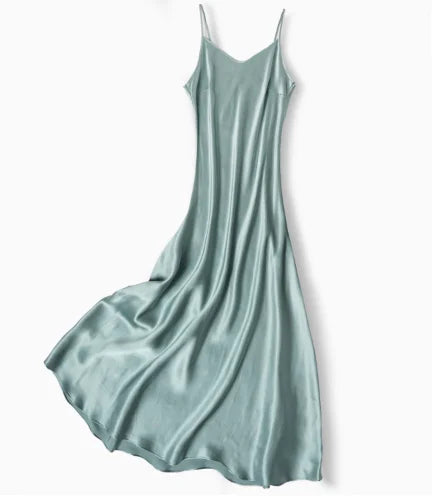 Ocean Palette 100% Mulberry Silk Womens Dress