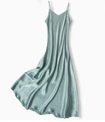 Ocean Palette 100% Mulberry Silk Womens Dress