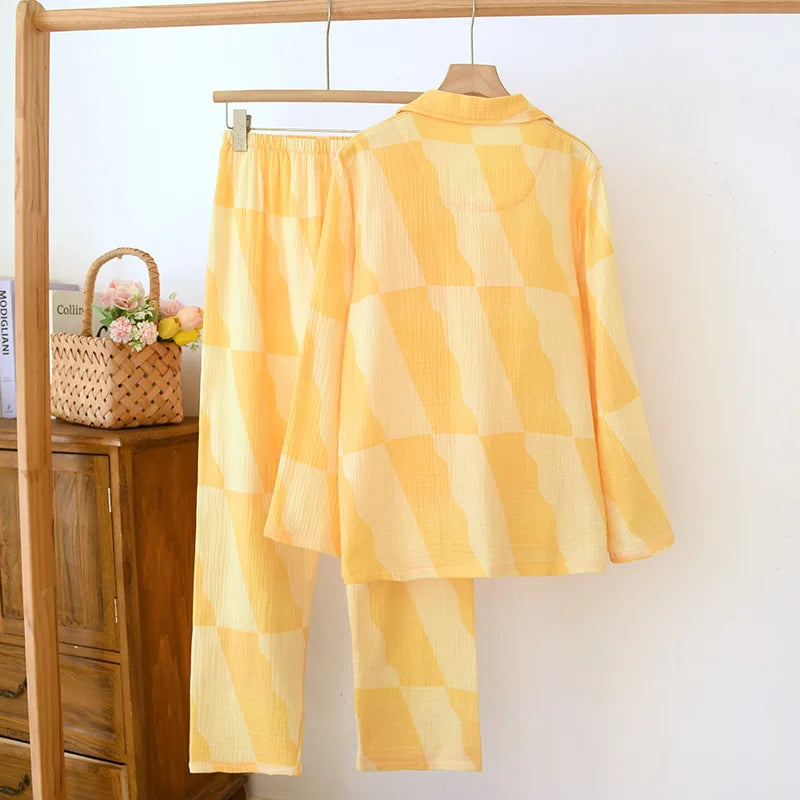 Sunrise Bloom Cotton Womens Pajamas