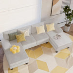 Ivory Drift 100% Cotton Sofa