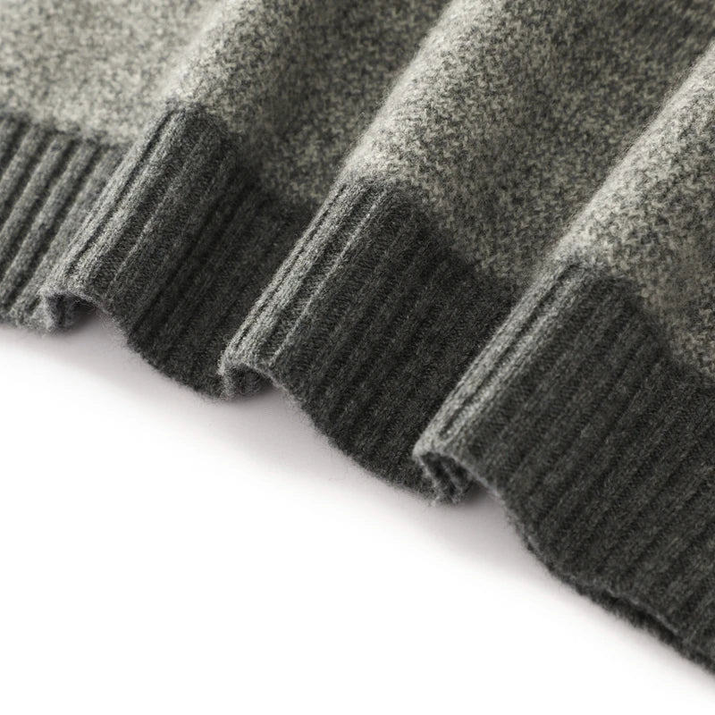 Icy Aurora Thick Merino Wool Mens Sweater