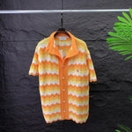 Summit Gold Stripes Lounge Cotton Mens Cardigan