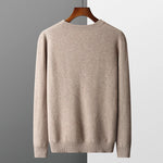 Crimson Lake Stripes Casual Cashmere Men Sweater