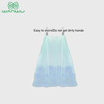 Azure Sky Blue Biodegradable Bags Vest Trash Bag 60 Count 25L