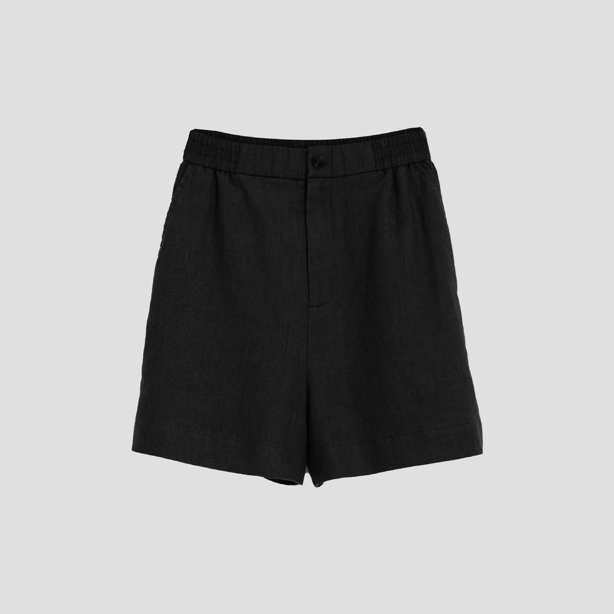 Twilight Moss Cotton Linen Womens Shorts