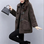 Winter GrainCashmere Wool Womens Coat