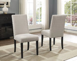 Mystic Forest Beige Linen Chairs